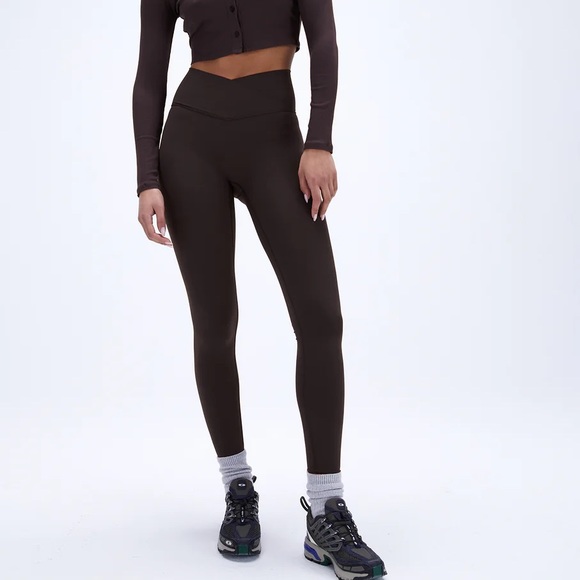 NWT Adanola ultimate Wrap Over Leggings - Coffee Bean - XS / Regular - Picture 1 of 6